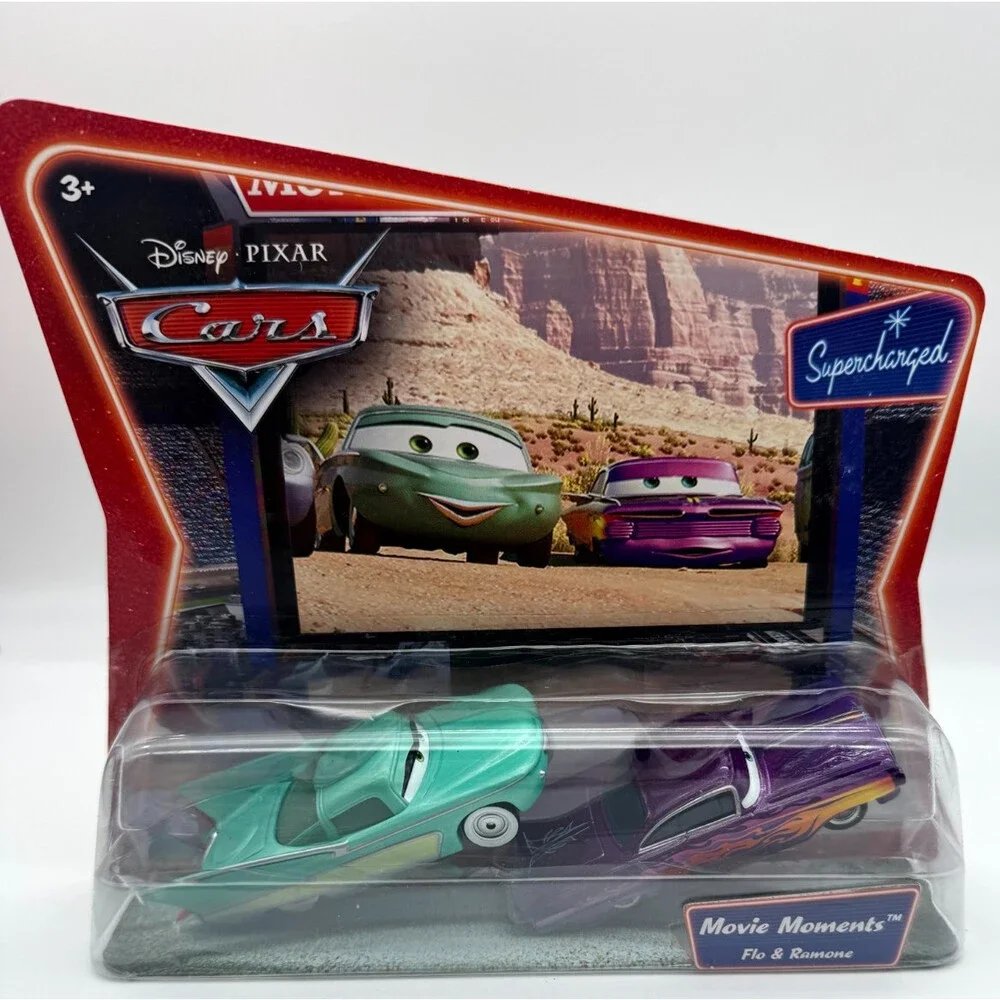 Disney Pixar Cars Flo & Purple Ramone Movie Moments 2-Pack NIP